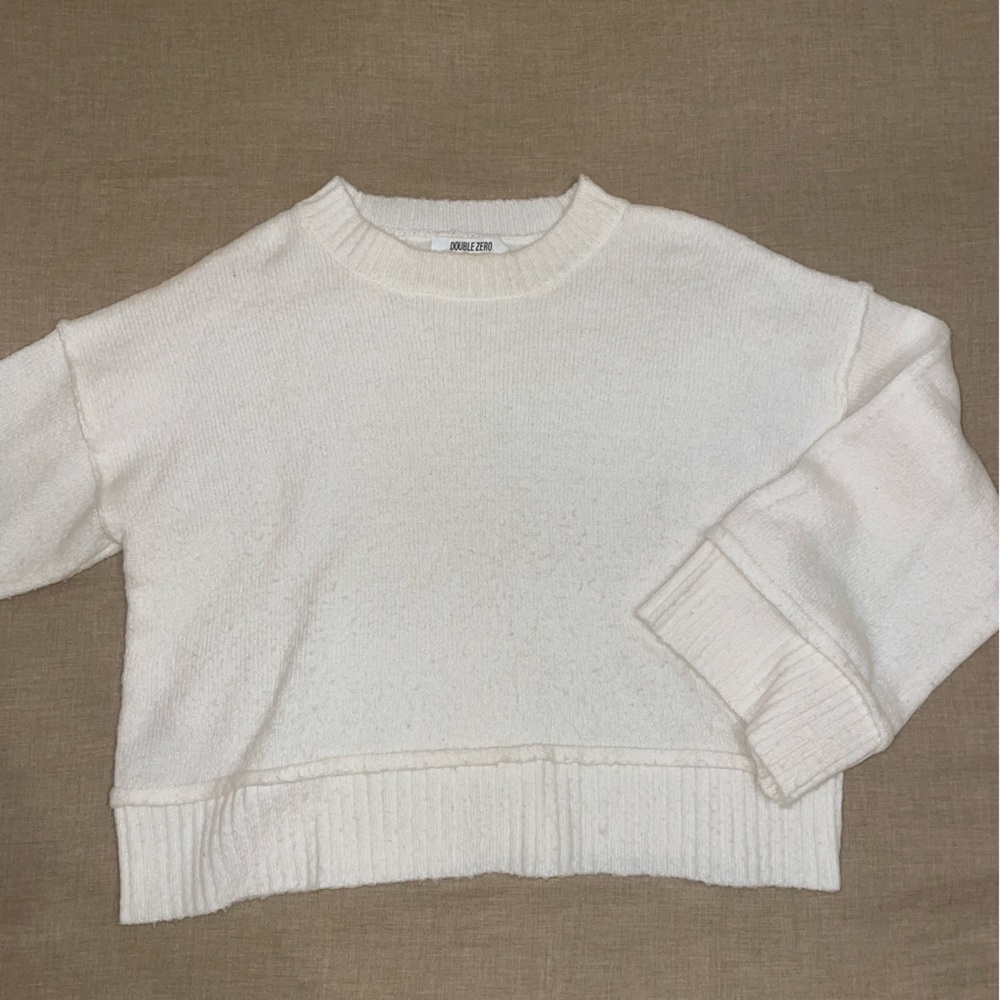 white sweater